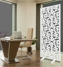 Resim Liar Dekor Liar Ahşap Seperatör (Paravan) - KSP-21 - (18 mm) - (100 cm x 210 cm) - (Beyaz) 