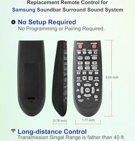 Resim Samsung Soundbar HW-D350/XU HW-F450/ZA HW-D450/XE HW-D450/ZF HW-D550/ZC HW-D570/ZF HW-FM35/ZA HW-H550/ZA HW-H570/ZA HW-D550 için Uzaktan Kumanda XZ Değiştirme 