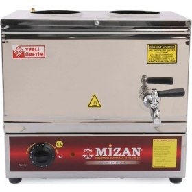 Resim Mizan Çay Semaveri Çay Kazanı 19LT Elektrikli 2 Hazneli (Demlik Dahil Değildir) 