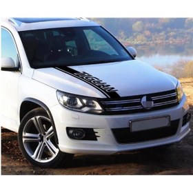 Resim Lasirius Volkswagen Tiguan Ön Kaput Sticker Etiket Modeli 