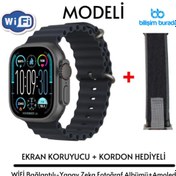 Resim İMEXTECH Hk10 Ultra 3 Wifi Modeli 2.02 Inç Amoled Ekran Akıllı Saat App Store Kordon Hediyeli 