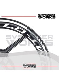 Resim Yamaha Mt-07 Jant Sticker Dış Ve İç Set Sticker Jant Şeridi Beyaz 