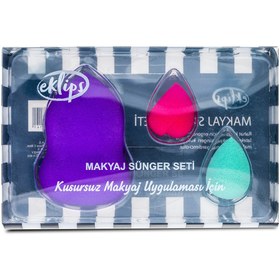 Resim Eklips Profesyonel Makyaj Sünger Set x 3 - Gratis 