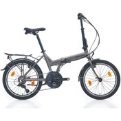 Resim Bianchi F21 Adhoc 20 Jant V Fren Katlanır Bisiklet (Koyu Gri-Siyah) 