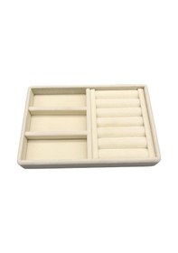 Resim Yerli Üretim Süet Kumaş Krem Renk 22 Cm / 14 Cm Çekmece İçi 