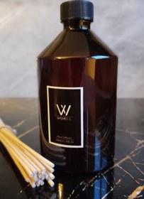 Resim WSMELL Vanılla Dream 500 Ml Oda Kokusu Yedek Dolum Şişesi Koku Giderici Çubuklu Oda Kokusu + 25 Ad Çubuk 