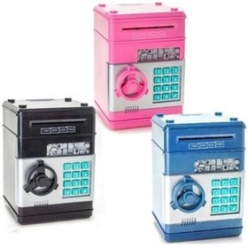 Resim Büro Ev Ofis Çocuk Hediyesi İçin Tasarruf Eğitici Şifreli Atm Model Kumbara 