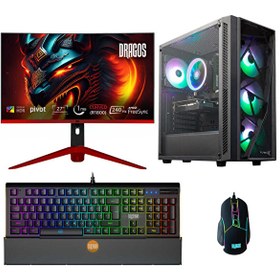 Resim DRx4423 Intel Core i7-12700F 27" 32 GB RAM 512 GB M.2 NVMe SSD 8 GB RTX 4060 Ti Curved FreeDOS Masaüstü Oyun Bilgisayarı 