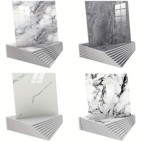 Resim 10 adet Kolay Yapışkanlı Kendinden Yapışkanlı Imitasyon Tuğla Duvar Etiketleri - Silinebilir, Bakımı Kolay, 0.9 Kare Boyutunda Yapıştırılabilir, Kesilebilir ve Soyma Etiketleri, Mutfak ve Banyo, Oturma Odası, Yatak Odası Duvar Etiketleri için Uygun 