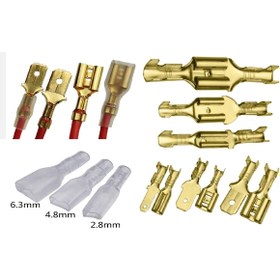 Resim YATE10 120 Adet Pirinç Terminal Konnektör Seti Kutulu 