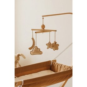 Resim Bebekonfor Ahşap Bebek Hamağı Minderli Hamak Beşik 66 cm x 150 cm Kolay Kurulum Özelliği ile 