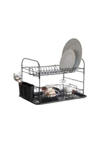 Resim 956 İKİ KATLI KAŞIKLIKLI TABAKLIK SİYAH Siyah 