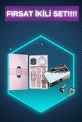 Resim Eldenör Bileklikli Amoled Ekran Akıllı Saat ve Dijital Göstergeli Kablosuz Bluetooth Kulaklık ANC/ ENC 