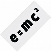 Resim E Mc2 Yazılı Sök-tak-pratik Vantuzlu Yeni Nesil Dekor Plaka 