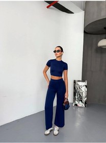 Resim Yumuşak Dokulu Kadın Sıcak Tutan Lacivert Osy Modal Kumaş Kısa Ko Çok Renkli 