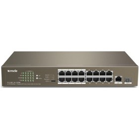 Resim Tenda Tef1118P 16 150W 16Port 10/100 Poe Switch 