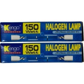 Resim Kengo 150W Sarı Işık R7S Duylu Dim Edilebilir Çubuk Halojen Ampul (2 Adet) 