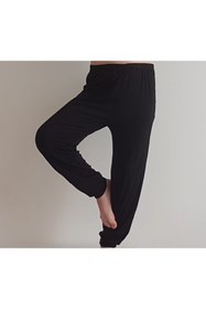 Resim MAYSSTORE Siyah Viscon Manşetli Çocuk Pijama Altı 