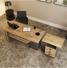 Resim Kalender Dekor Ophira-1-3 Ofis Büro Masası Takımı 