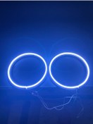 Resim 6 9 Oval Buz Mavi Neon Led Midrange Kasnağı 1 Çift 