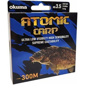 Resim Atomic Carp Nylon Clear Color 300m Misina 0.34mm 0,34mm 