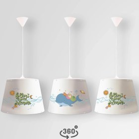 Resim Popcorn Kids Balina Konik Sarkıt Aydınlatma (Large) 