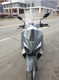 Resim Motocam Volta Apec Apx5 Siperlik Ön Cam 2023 2024 Model 68cm Şeffaf Renkli 4mm Orta Boylu Cam 