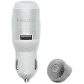 Resim PHILIPS SBH1803 Bluetooth Mono Kulaklık ve Araç İçi Şarj Cihazı Beyaz 