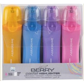 Resim Berry Fosforlu Kalem Pastel 4lü Set Sv-brfkp4 Çok Renkli 
