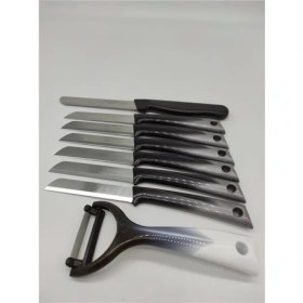 Resim Solingen Siyah-Gri 8 Parça Mutfak Seti 