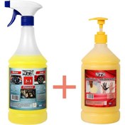 Resim Dtx Kimya Döşeme Jant Ve Motor (KONSANTRE 1/5) Temizleme Ilacı 1 Lt & Granüllü El Sabunu 1 Lt 