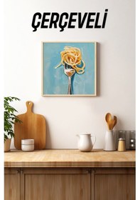 Resim Ahşap Çerçeveli Mdf Kare Tek Tablo Kendi Tablo Setinizi Oluşturacağınız Liste Mutfak02 23 X 23 Çerçeveli Tx1181 