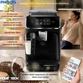 Resim Philips Lattego Tam Otomatik Espresso Makinesi, Tek Dokunuşla 4 Çeşit Içecek, EP2331/10 