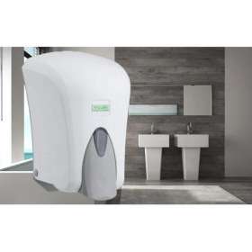 Resim Vialli F6 Hazneli Köpük Sabun Dispenseri Aparatı 1000 ml Beyaz 