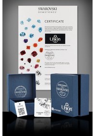 Resim Union Swarovski Zirconia Kadın Kalpgözü Tektaş Gümüş Kolye 