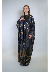 Resim Crystalia Jakar Kumaş Ve İç Elbiseli Sendi Kumaş İkili Takım Abaya Çok Renkli 