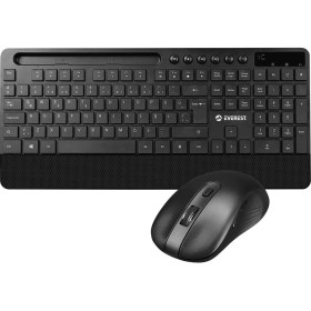 Resim Everest KM-9676 Siyah Kablosuz 800-1200-1600 dpi Q Standart Klavye + Mouse Set 