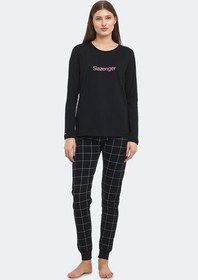 Resim PAOLINA IN Kadın Pijama Siyah / Fuşya 