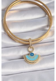 Resim Taşveoyunatölyesi Pirinç Gold Renk Nazar Boncuklu Ajda Charm Tg27bc1010 Çok Renkli 