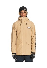 Resim Quıksılver Quiksilver Erkek Snowboard Ceketi In The Hood Kahverengi Cld0 Bej 