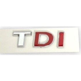 Resim Vw Volkswagen Passat B8.5 2020-2022 Arka Bagaj Kapağı Tdı Yazısı "dı" Kırmızı 3g0853675n 