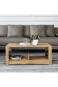 Resim İNARCH DİZAYN Aydos Cam Raflı Orta Sehpa Kilim, Ev-Ofis 