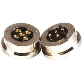 Resim 5-Pin 13.5mm Pogo Pin Manyetik Konnektör Takımı 