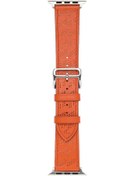 Resim Pilanix iOS Uyumlu Watch 42 MM İçin KRD-76 Delikli PU Deri Kordon-Kay 