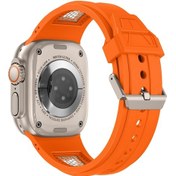Resim Nihcase iOS Uyumlu Watch 6 44mm Kordon Delikli Spor Rd1 Kordon 
