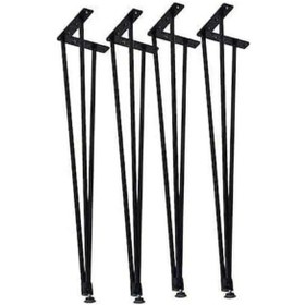 Resim 85 Cm Metal Masa Ayağı , Firkete Ayak 4 Adet Çok Renkli 