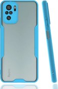 Resim Xiaomi Redmi Note 10s Kılıf Renkli Silikon Kamera Lens Korumalı Şeffaf Parfe Kapak - Mavi 