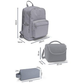 Resim Coral High Mor Lila Renk Geçişli 3 Lü Okul Çanta Seti Set0123637 