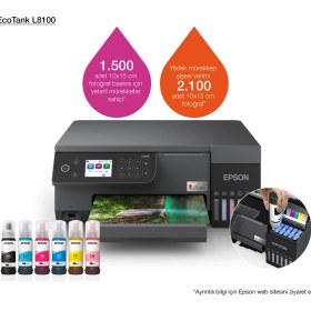 Resim Epson Ecotank L8100 A4 Çok Fonksiyonlu Yazıcı 