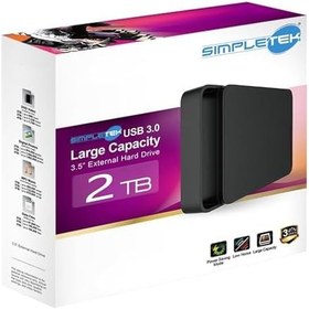 Resim SIMPLETEK - 2 TB Harici Sabit Disk - USB 3.2 Gen 1-3,5 inç Taşıma Kulplu - Yüksek Kapasiteli Sabit Disk - Stream S06 
